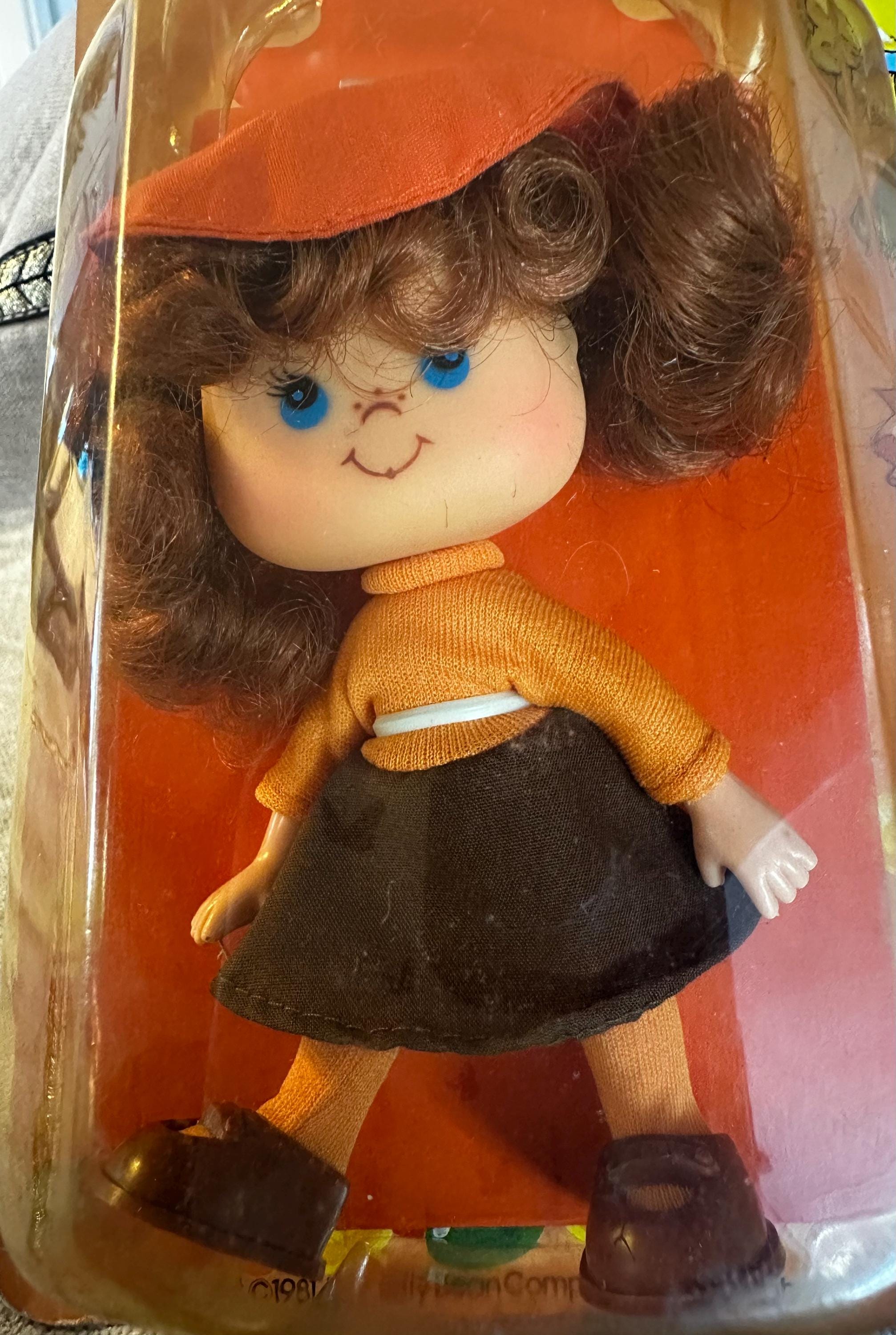 Vintage 1981 Lanard Jellybean Doll Cindy Cinnamon, Sealed on Card