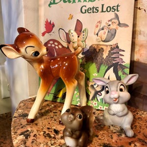 Vintage Bambi Figurines - Etsy