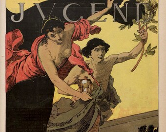 Jugend Magazine vintage Art Print Reproduction JPG Papier brillant non encadré J-7