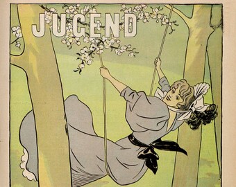 Jugend Magazine vintage Art Print Reproduction JPG Papier brillant non encadré J-16