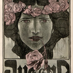 Jugend Magazine Vintage Art Print Reproduction JPG Unframed High Gloss Paper J-9