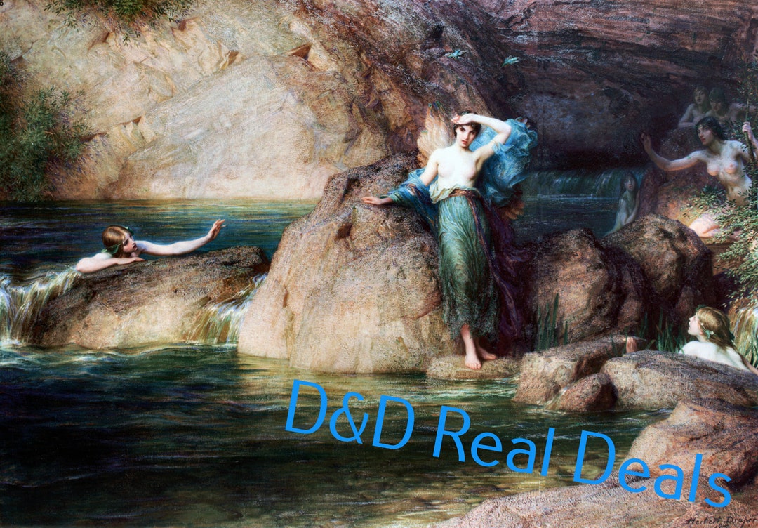Halcyone 1915 Herbert James Draper Vintage Print Reproduction, JPG ...