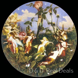 Fairy Vintage Art Print Reproduction &quot;Titania&quot; by John George Nash JPG Unframed High Gloss Paper
