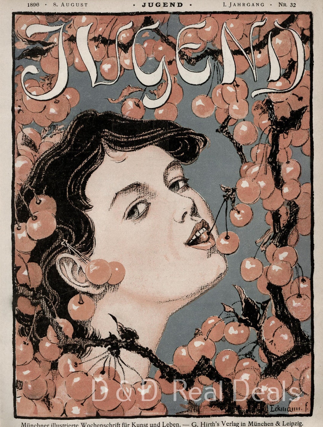 Jugend Magazine Vintage Art Print Reproduction JPG Unframed High