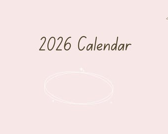 2026 Monthly Calendar with Notes & To-Do List