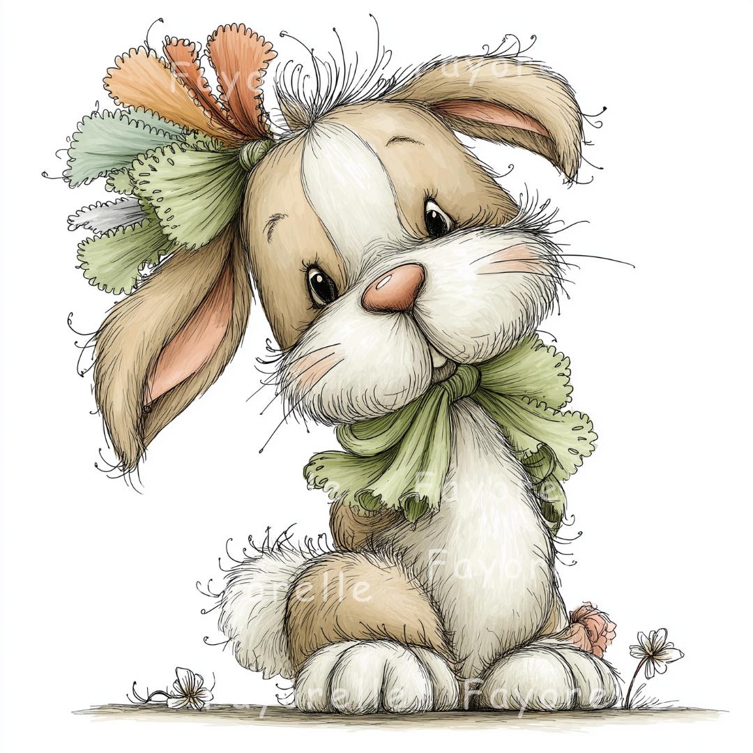 69 PNG Whimsical St. Patrick’s Day Bunny Clipart – Cute Lucky Rabbit ...