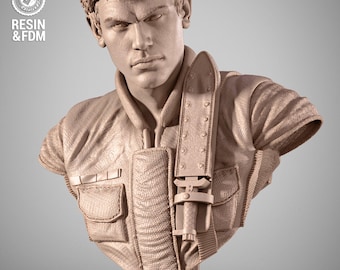 Chris Redfield From Resident Evil - 3D STL File | Resin Stl File | FDM Stl File | Instant Download STL | Fan Art Figurine