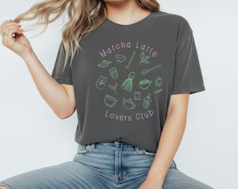 Camiseta Matcha: Camiseta Comfort Colors para amantes del té verde.