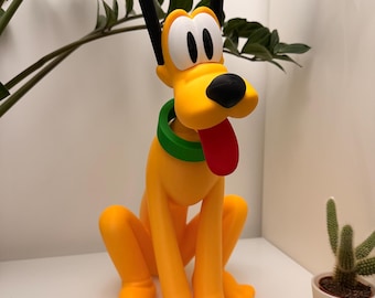 Figura decorativa 3D de Pluto el Perro de Disney, tamaño XL, 40 cm de altura.