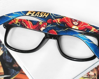 Comic book sunglasses father's day custom Wayfarer geek gift unique groomsmen birthday gift for him mens boyfriend comic superhero