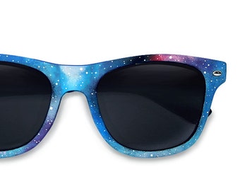 Galaxy festival Wayfarer unique birthday gift for her custom personalized sunglasses gift for girlfriend men women trend Space Nebula lenses