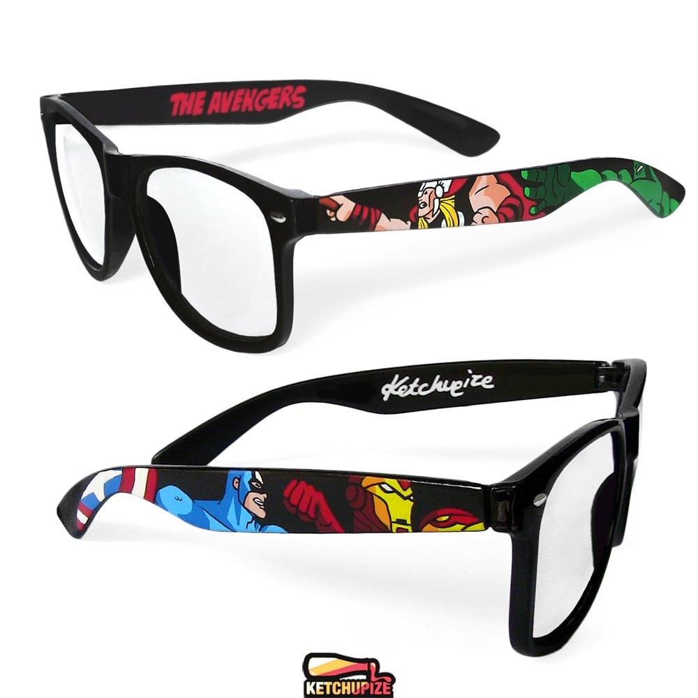 Comic Custom Painted Glasses Unique Gift for Him Gift for Her Geek