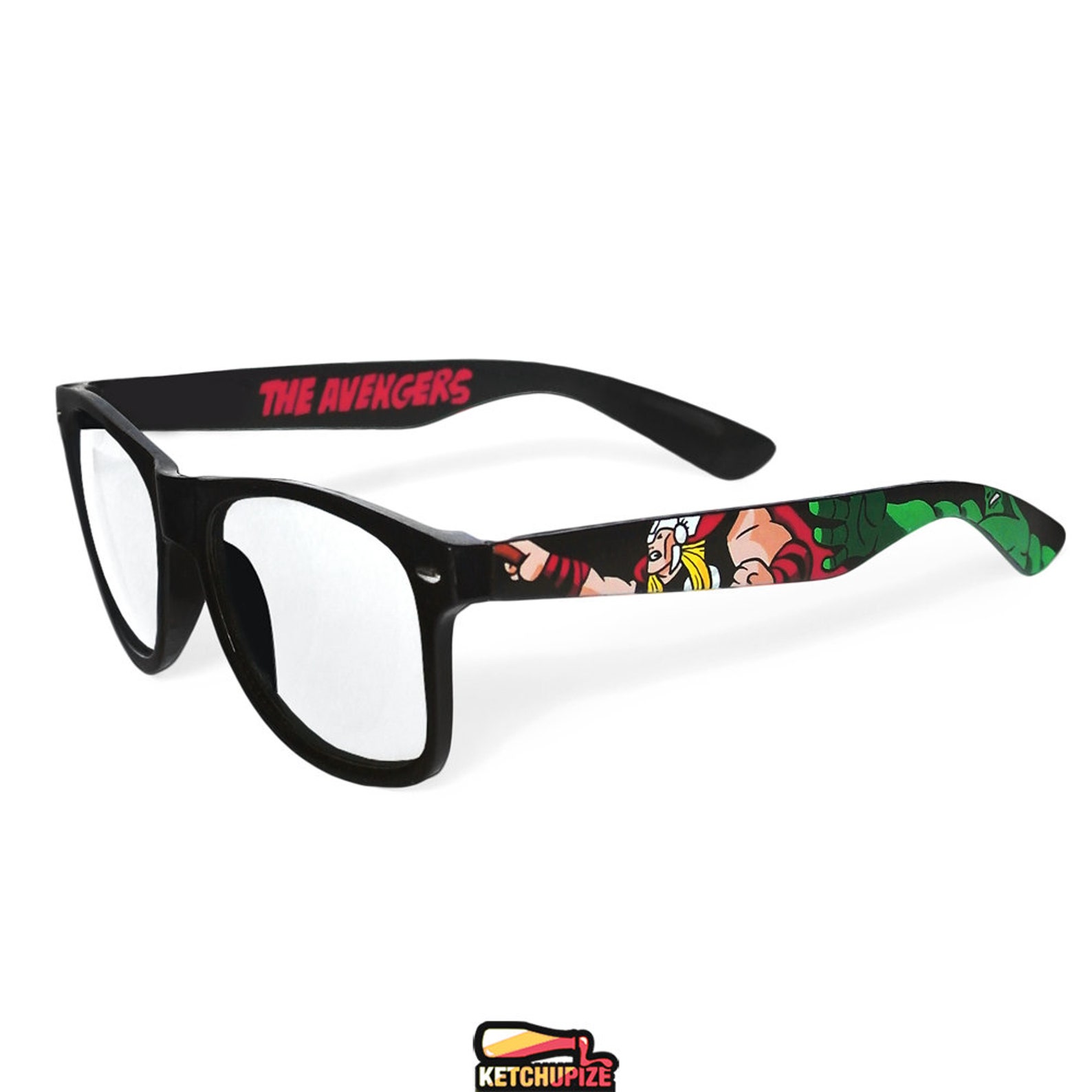 Avengers Sunglasses Comic Book Glasses Captain America Hulk Etsy