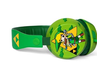 LIMITED EDITION Legend of Zelda custom headphones Christmas gift for her gift for him gift for gamer girl video game Link Triforce Wingcrest