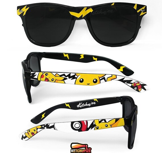 Pokemon sunglasses Pikachu gift for him Pokemon go men women Etsy