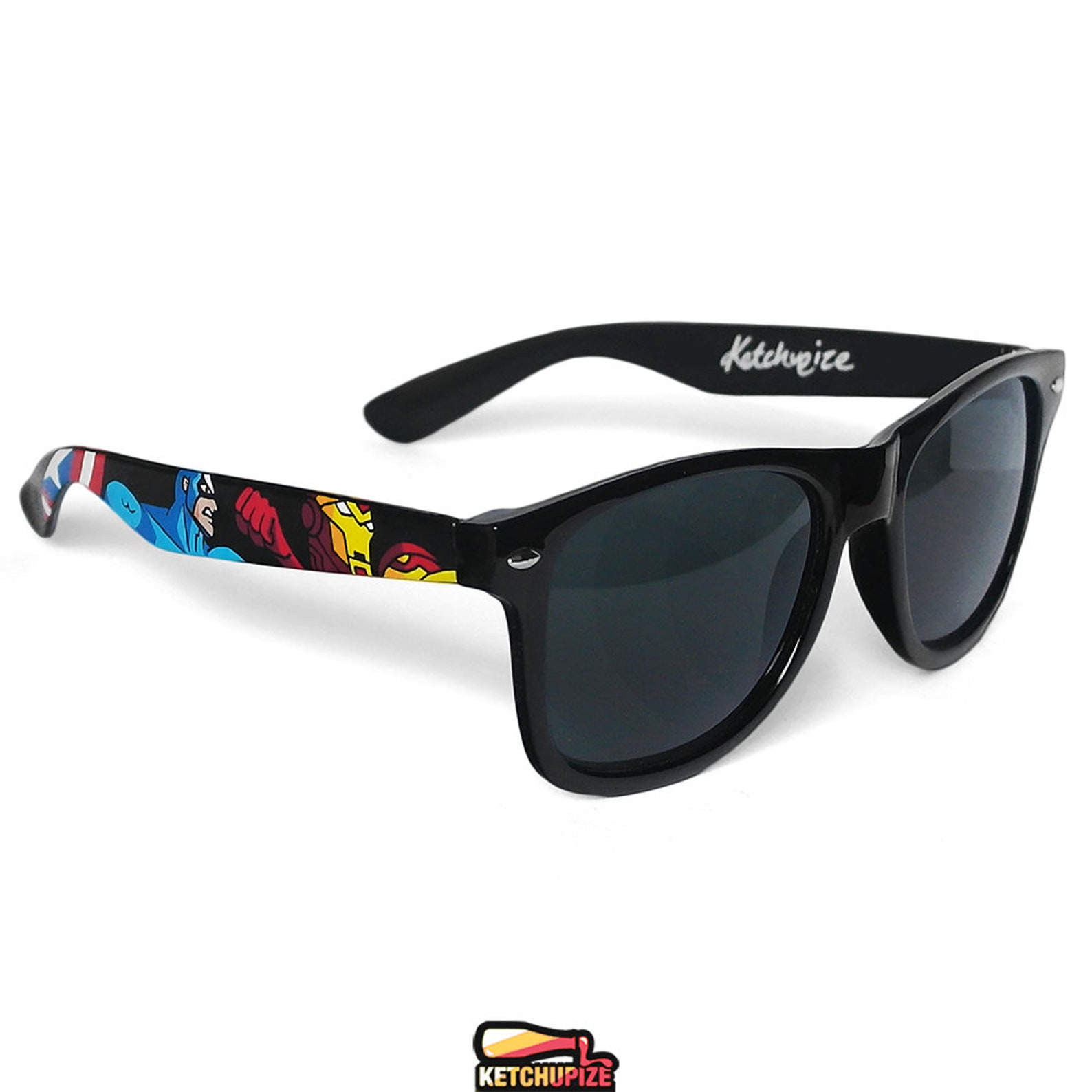 Avengers Sunglasses Comic Book Glasses Captain America Hulk Etsy