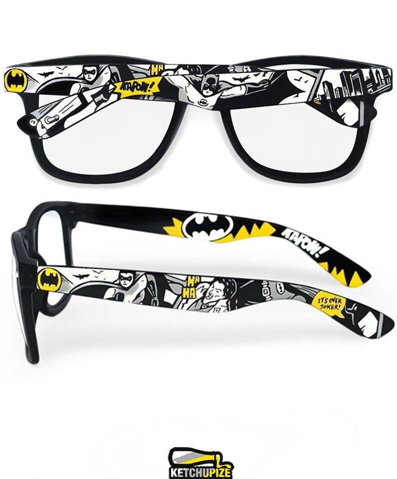 Batman Glasses Prescription Frames Superhero Gift for Him Etsy
