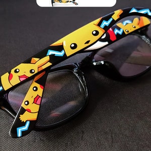 Pokemon Unite sunglasses Pikachu gift for him Pokémon go men women geek girl gift customized birthday gift for gamer girl video game image 9