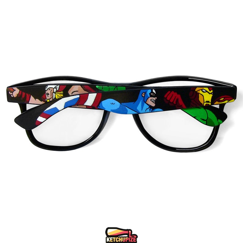 Avengers Sunglasses Comic Book Glasses Captain America Hulk Etsy