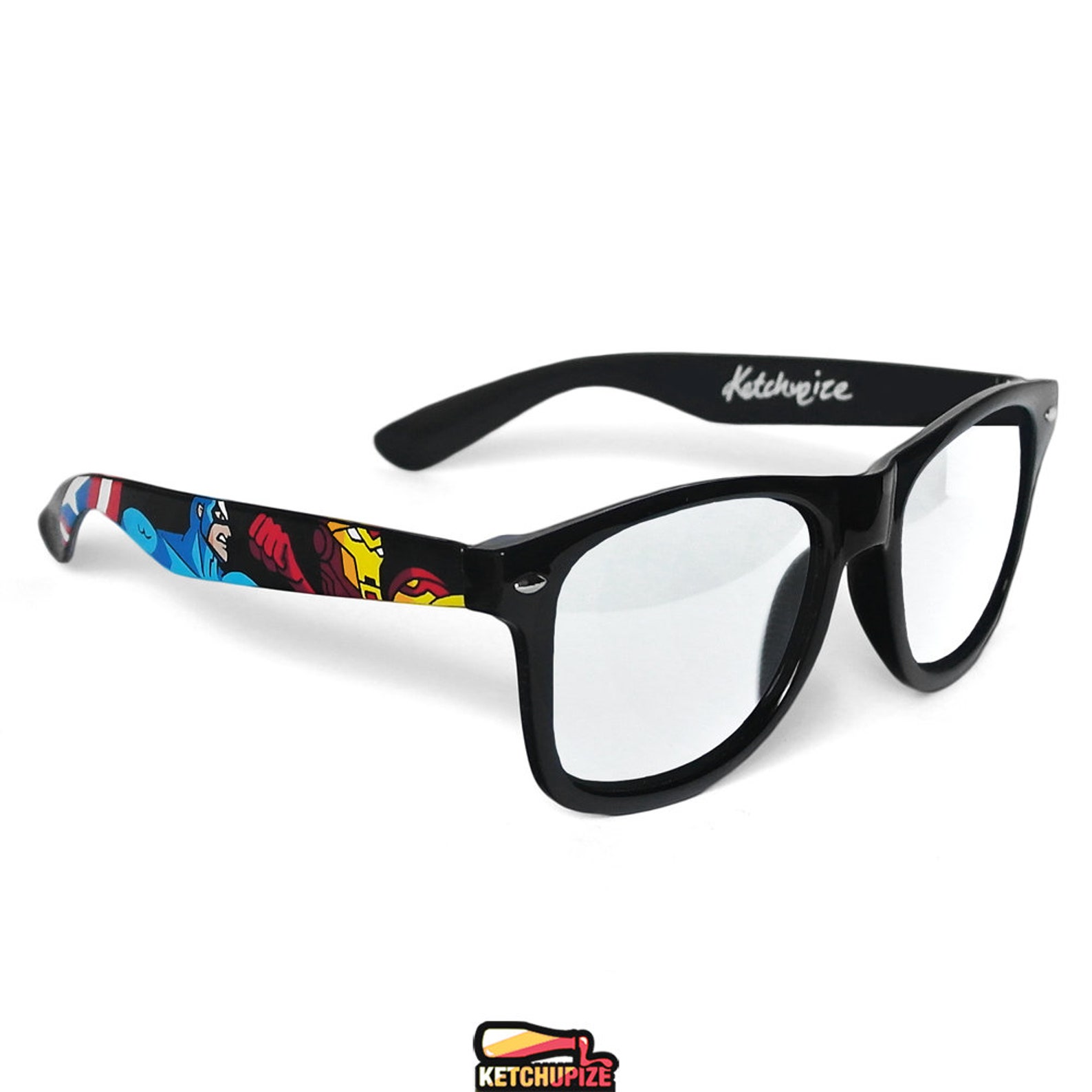 Avengers Sunglasses Comic Book Glasses Captain America Hulk Etsy