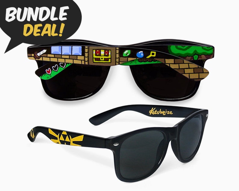 Legend of Zelda sunglasses 2 pairs BUNDLE deal geek gift Etsy