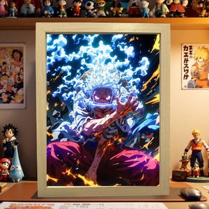 Boîte à lumière - Lampe anime LED Luffy en une pièce