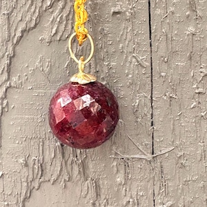 Natural Ruby Pendant| 14k Gold Filled Necklace| July Birthstone Jewelry| Genuine Red Ruby| Real Gemstone Pendant| Anniversary Gift for her