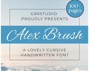 Hojas de práctica de escritura cursiva / PNG / PDF / Manuscrita / Fuente / Caligrafía