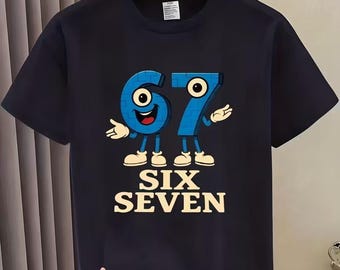 67 Six Seven イタリアン ブレインロット 数学ジョーク Tシャツ - 笑顔
