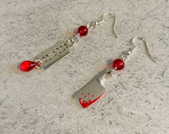 The Barbers Revenge. Sweeney Todd Inspired Earrings