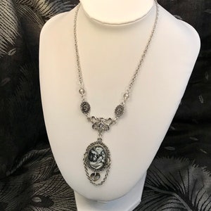 The Wolf and The Maiden Fairytale Pendant