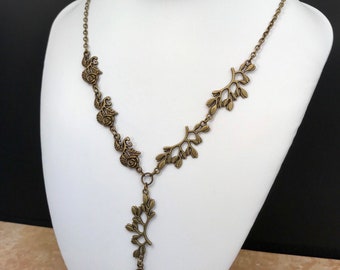 House of the flowers steampunk necklace