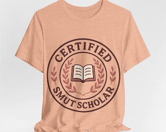 認定スマット学者シャツ、スパイシーブックラバーTシャツ、スマットリーダーギフト、女性用ブックトックロマンスシャツ、面白い読書Tシャツ