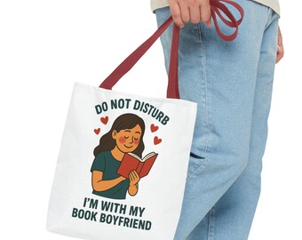 Bitte nicht stören, ich bin mit meinem Buch Freund Tote, Romanze Tasche, BookTok Tasche, süßes Buch-Liebhaber-Geschenk, Leser-Ästhetik-Tasche