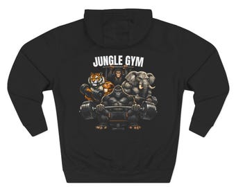 Jungle Gym-tröja | Rolig träningströja med djurmotiv för lyftare, fitnessälskare och gymfans