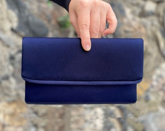 Envelop clutch Bag, Evening Purse Bag, Woman Clutch,Navy