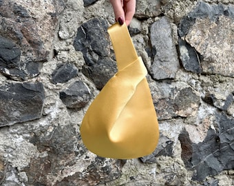 Japanese Knot Bag Purse Wedding, Prom Purse, Special Occasion, Simple  Elegant Bag, Evening Dress, Gold Color-Color Option