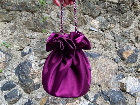 purple dress bag Beavorty 1pc Evening Clutch Purses Cocktail Evening Handbags Satin Pleated Bag  Purple Handbags Purse Handbag for Women Lady: Handbags: Amazon.com
