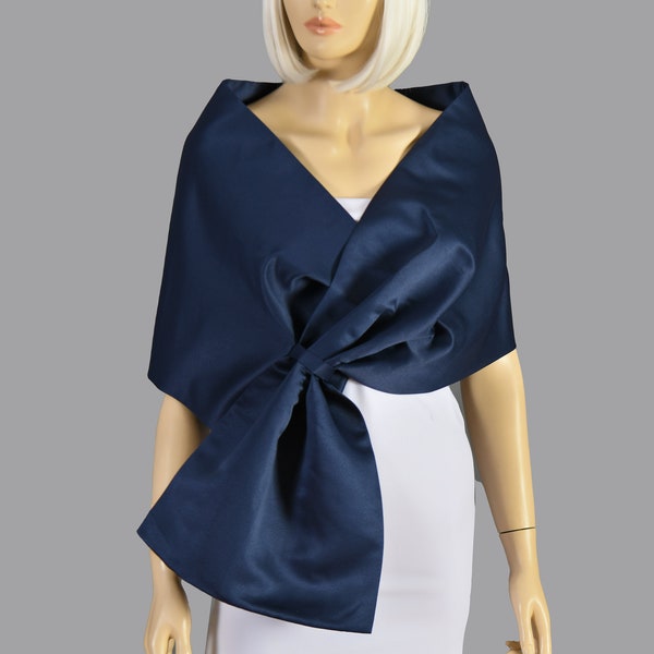 Bridesmaid  Wedding Shawl Wrap, Wrap Stole, Wedding Shawl, Navy Blue