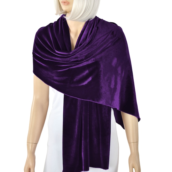 Velvet Purple Shawl Wrap Bolero Winter Wedding Shrug, Wedding Shawl, Warm Winter Shawl Wrap,Purple