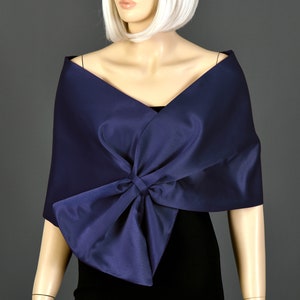 Shawl Wrap, Evening Wrap, Wedding Shawl, stole shawl wrap shrug, Navy Blue