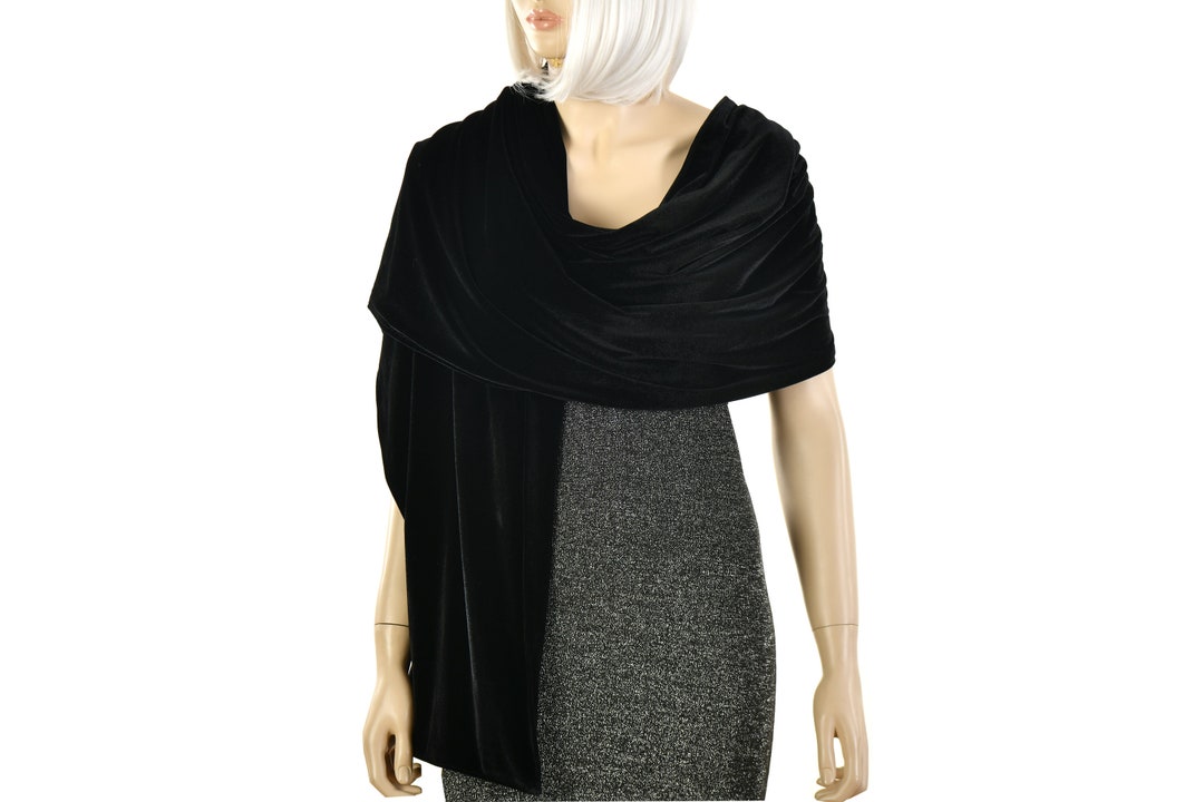 dressy black shawl wrap