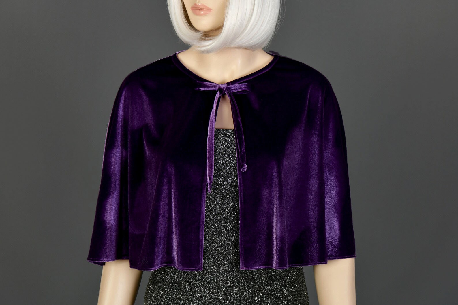 ベルベット ベロア ケープレット ケープ ラップ ウェディング