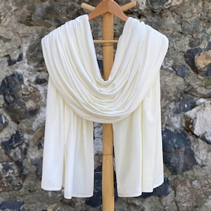 Double Sided Off-White Bridel Shawl, Velvet Occassion Shawl, Velvet Evening Wrap, Wedding Shawl, Warm Winter Shawl Wrap