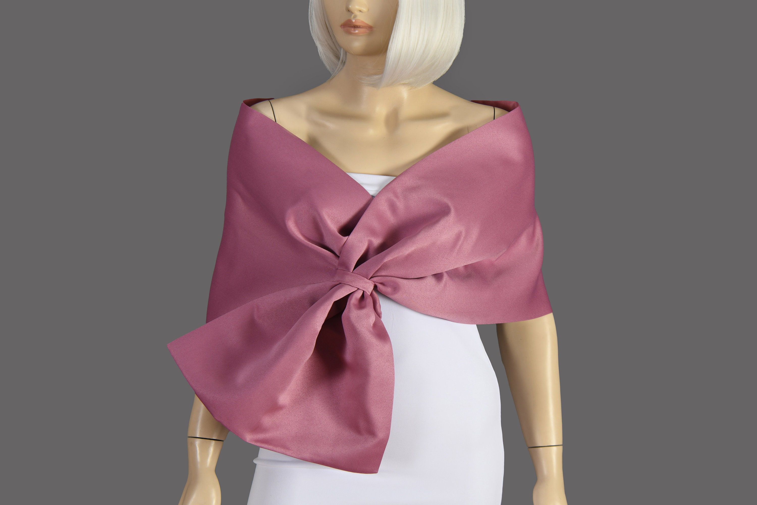 Sciarpa Stola Rosa Cipria Elegante Stola Rosa Cipria Stola