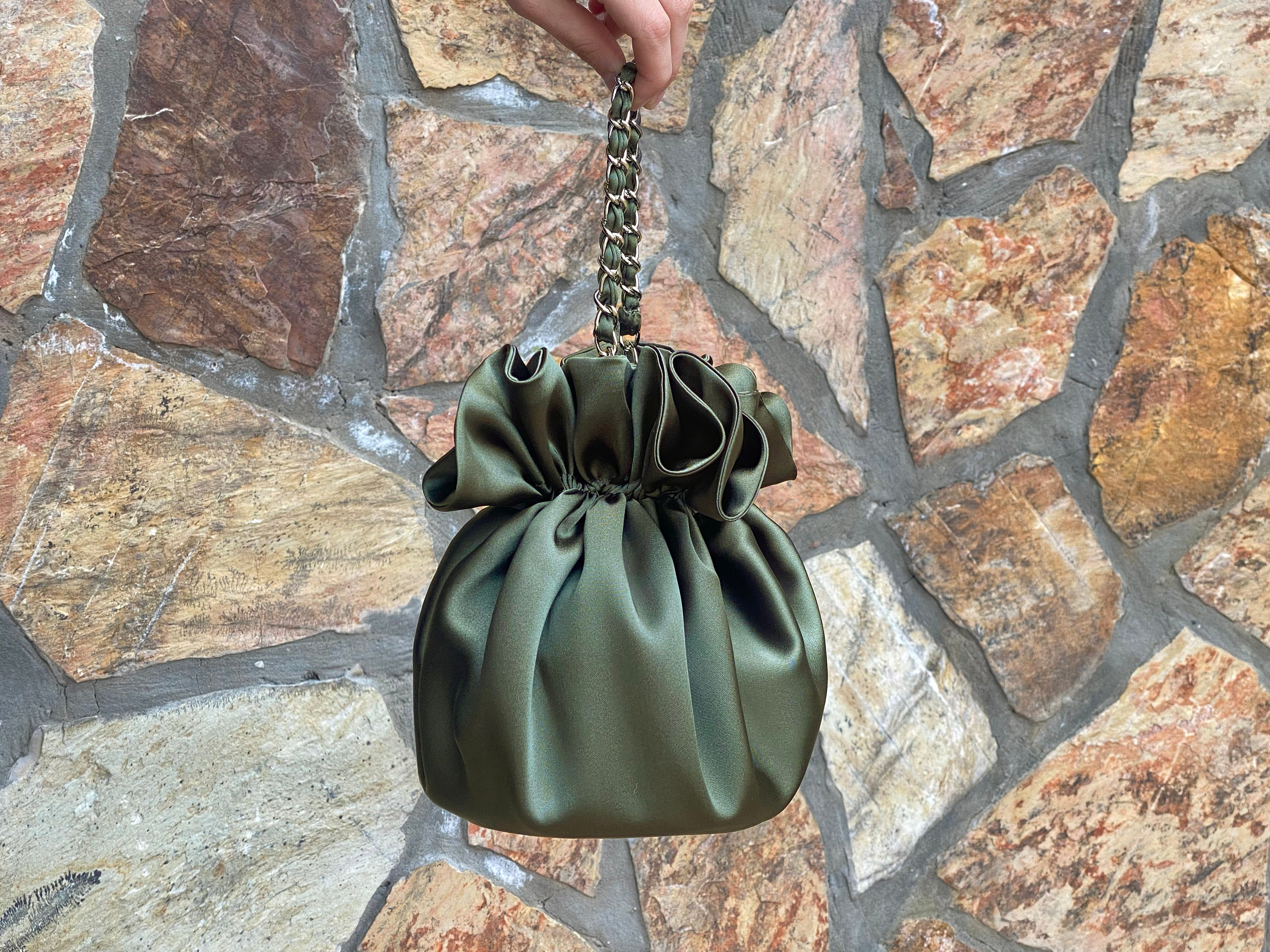 Bolso Fiesta Verde Lima UShopUK Bolso De Mano De Piel