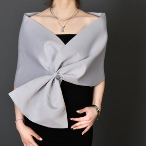 Woman Shawl Wrap, Wrap Stole, Wedding Bolero Shawl, Stole Shawl Wrap Shrug, Purple, Bridesmaid Shawl, Silver Gray