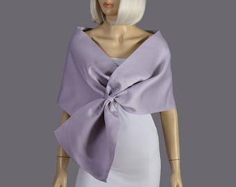 Evening Taffeta Shawl Wrap, Wrap Stole, Wedding Shawl, Stole Shawl Wrap Shrug,Lilacs