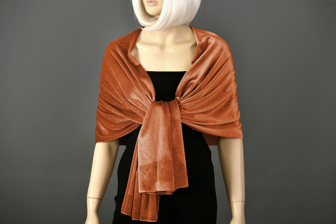 SALSATIONサルセーション Shawl with Opening RUST Shawl with Opening – Salsation Limited