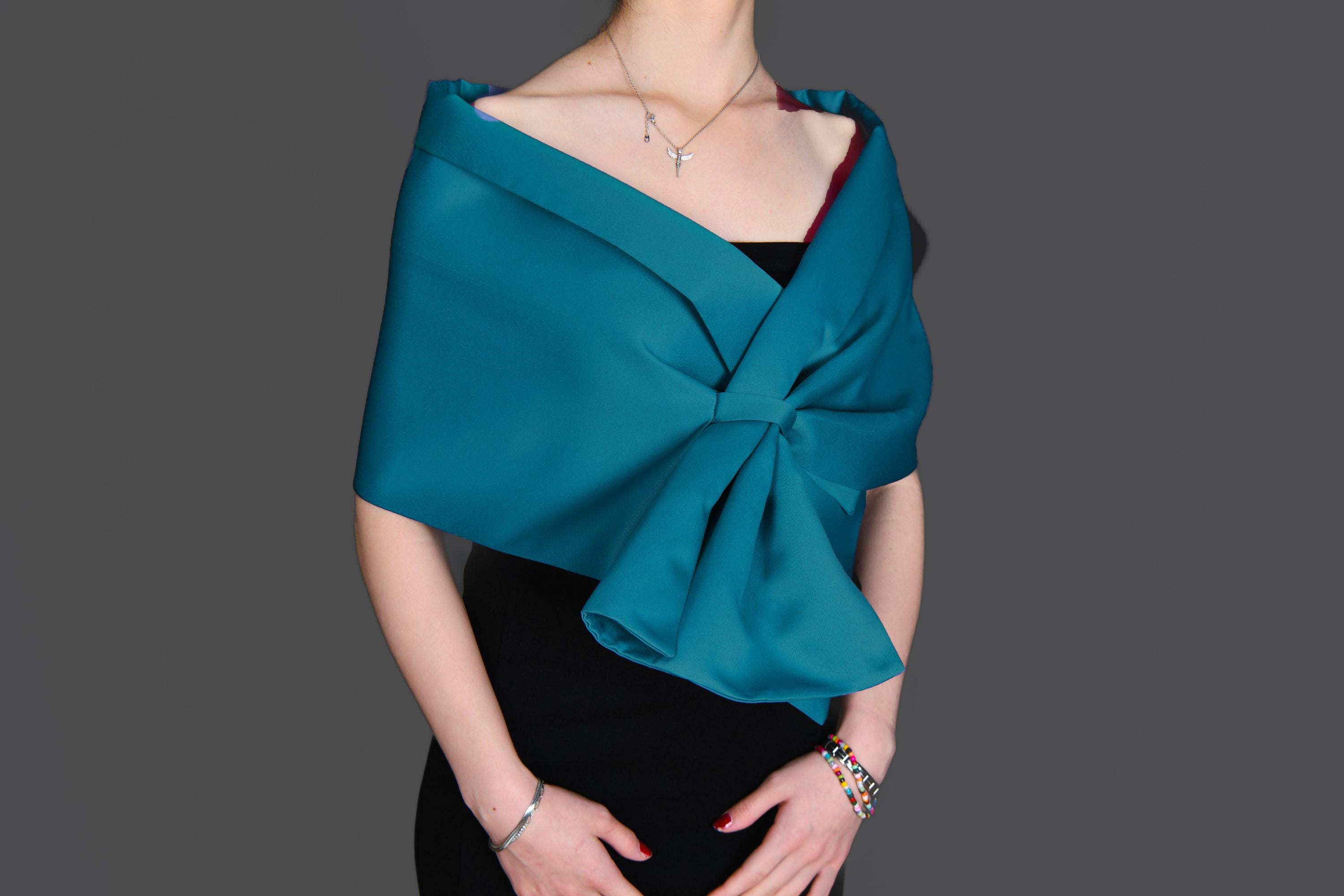 World Of Shawls Stola A Scialle Iridescente, Setosa, Per